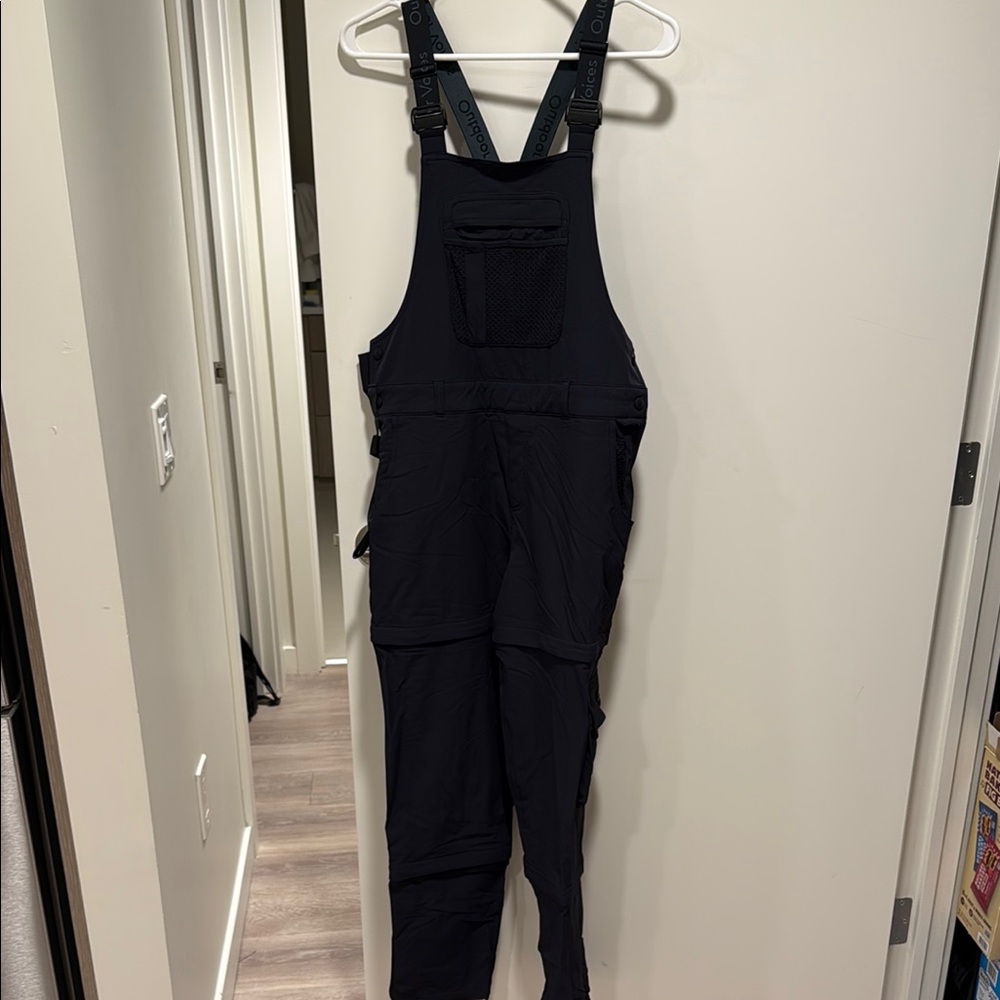 Outdoor Voices Black Bib Overalls